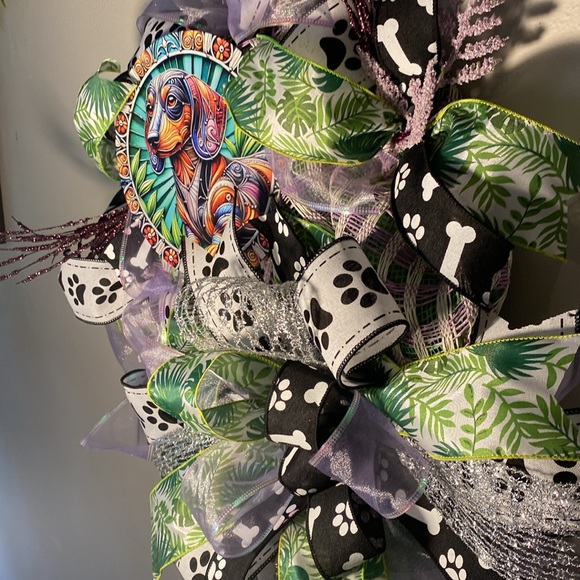 Dachshund fern wreath - Picture 11 of 11